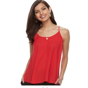 NWT Red keyhole camisole tank top apt 9